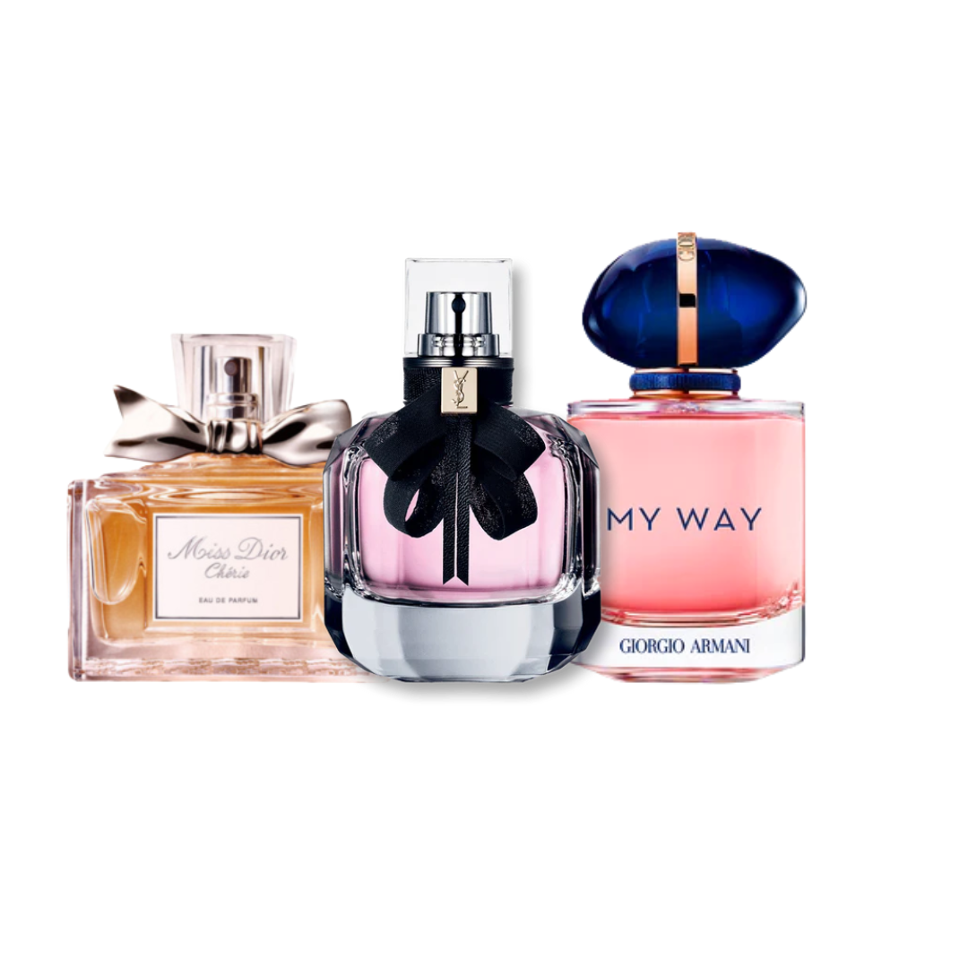 Pack 3 perfumes Mon Paris My Way y Miss Dior Chiere 100ML TIENDA RETO